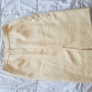 Vintage yellow pencil skirt